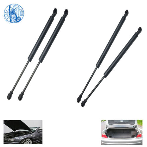 Auto Car Front Bonnet Hoods + Rear Trunks Gas Struts For 99-00 BMW 323i