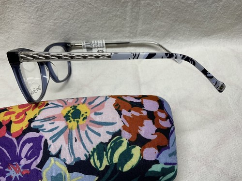 Vera Bradley Marsela (PGY) Perennial Grey 52-16-135 Eyeglass Frame/ New - Picture 4 of 8