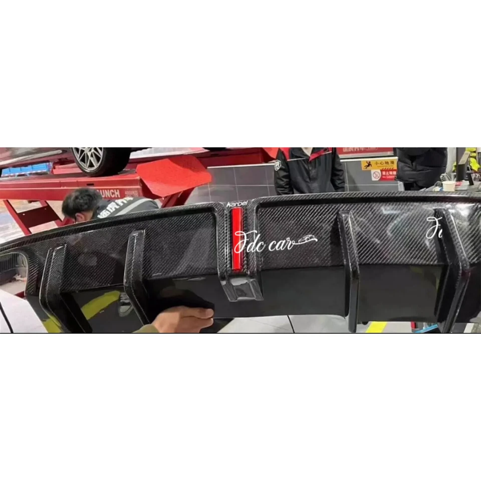 Новый задний диффузор спойлер из углеродного волокна для Audi S4 B9 A4 Sline Sedan 17-19 - Изображение 4 из 4