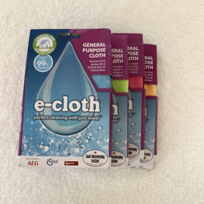 E-Cloth- Reinigungstücher- Mikrofaser -Reinigen nur mit Wasser - 4 Stück (H022)