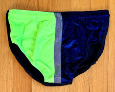 Pro Wrestling Trunks Unique Prints W. Center Stripe & Black Back Sz. 40-42 XL
