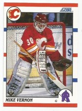 MIKE VERNON 1990-91 SCORE CARD NEAR MINT+ CONDITION