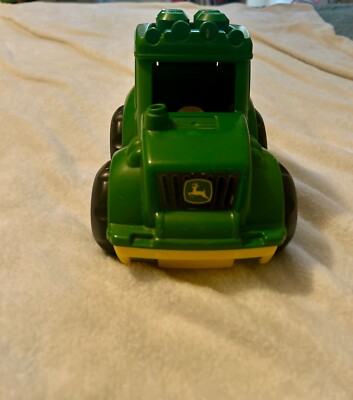 Mega Bloks John Deere Green Yellow Tractor Truck Toy First Builders 