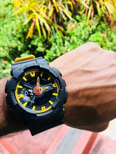 カシオ G-SHOCK GA-110BY Casio G-Shock Men's Wristwatch with Black Dial - GA110BY-1A for