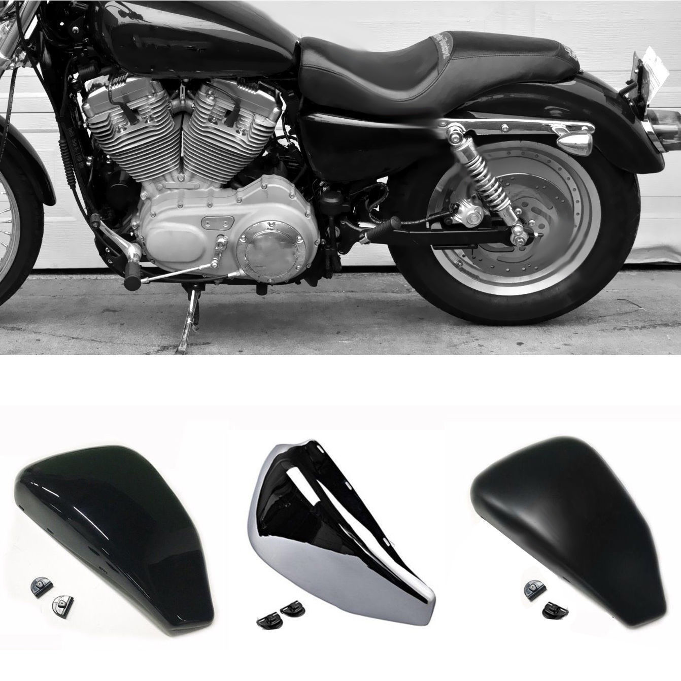 For 2004-2013 Harley Davidson Sportster 883 XL883 Right Side Oil Tank Cover