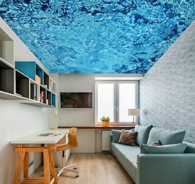 3D Blue Ice ZHU504 Ceiling Wall Paper Wall Print Decal Wall Deco Zoe