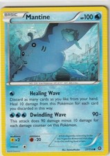 POKEMON CARD MANTINE 27/114 NO 226 KITE POKEMON TCG CCG
