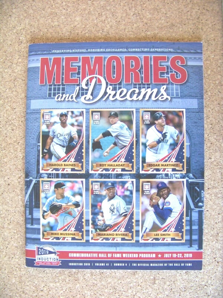 2019 Memories and Dreams HOF Inductee Official Program Rivera Mussina Halladay - Image 3 of 4