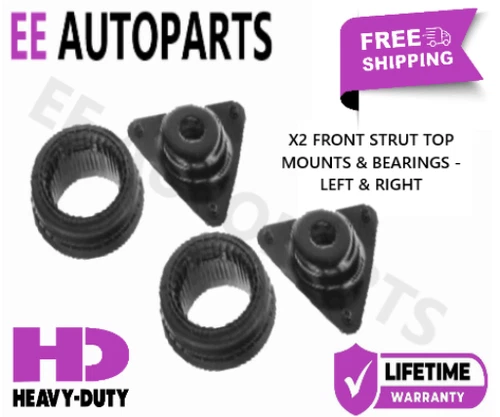 RENAULT CLIO MK4 2012-2019 - FRONT STRUT TOP MOUNTS & BEARINGS - LEFT & RIGHT x2