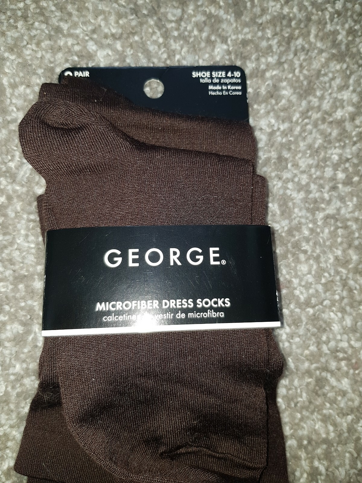 microfiber dress socks george | eBay