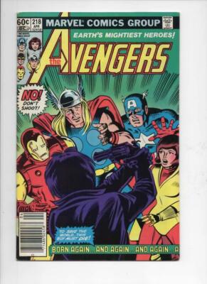 AVENGERS #218, VF, Captain America, Thor, Iron Man, 1963 1982