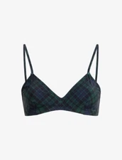Commando bralette plaid print M/L new no tags