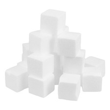 Reusable White Craft Foam Square Blocks for Decor Stable Modelling Foam Cubes
