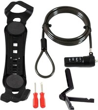 Navitech Anti Theft Adjustable Bracket Combination Lock For 7-9" Tablets NEW