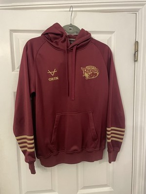 Leeds Rhinos Rugby Super League Oxen Hoodie Herren S weinrot rot