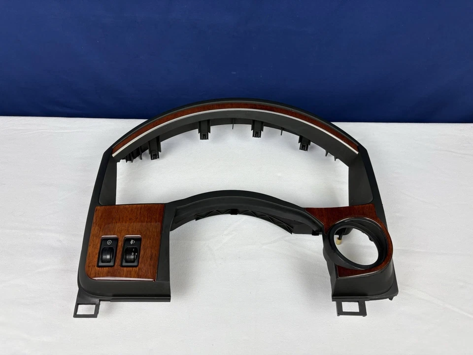 Nissan Armada QX56 2004-2007 velocímetro calibre tablero bisel moldura madera OEM Foto 3 de 4