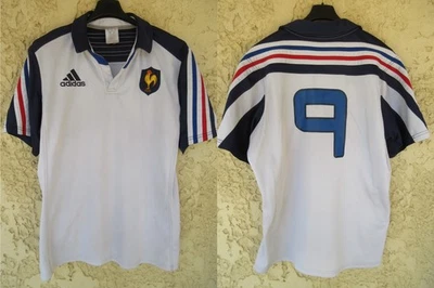 Maillot rugby QUINZE de FRANCE n°9 2013 2014 FFR shirt ADIDAS vintage rare L - Photo 1/4