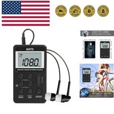 Pocket AM FM Radio Portable Digital Tuning Radio with Best Reception - Person...