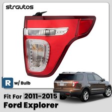 Led Tail Light For 2011-2015 Ford Explorer Red Clear W Bulbs Right Passenger Rh