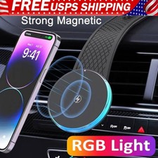Magnetic Car Mount Charger for iPhone Magnetic Phone Holder 15W Fast Charging