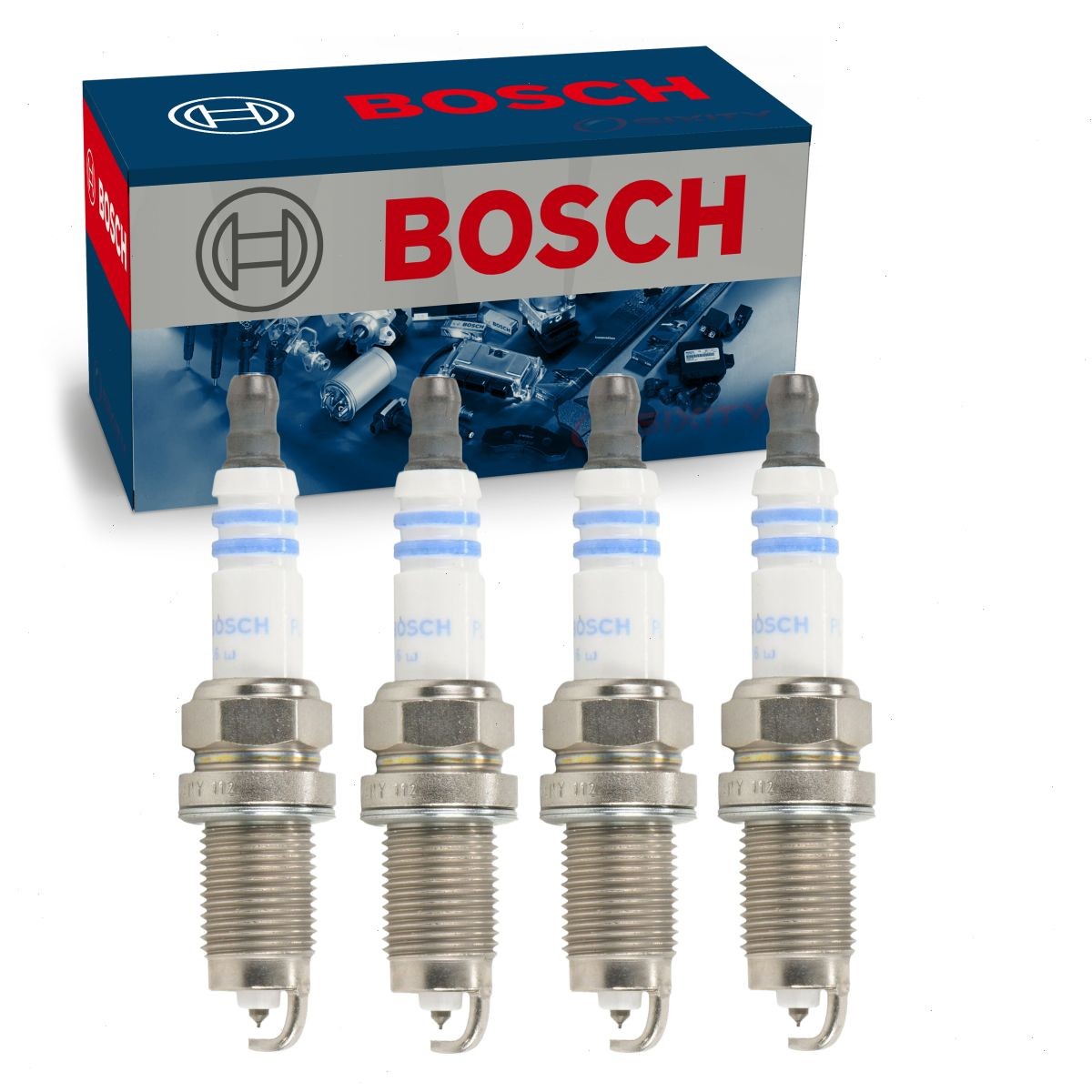 4 pc Bosch Platinum Spark Plugs for 1990-1994 Nissan D21 2.4L L4 Ignition hg