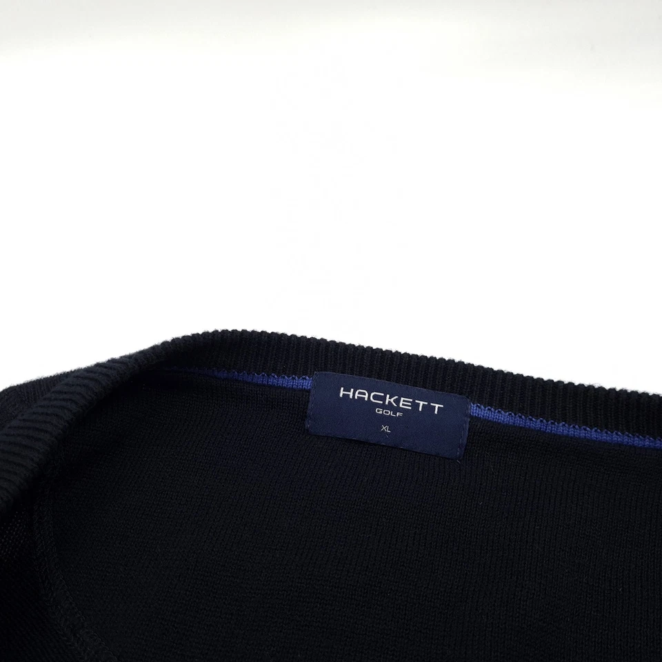 Jersey Hackett Para Hombre Negro De Algodón Golf Mb3 Talla XL - Imagen 4 de 4