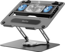 Laptop Cooling Stand with Detachable Thermoelectric Cooler, Adjustable Black