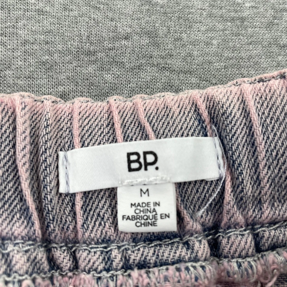 Pantalones Cortos de Denim BP Nordstrom Para Mujer M Rosa Overdye Pull On Slouchy Sueltos Cordón Foto 3 de 4