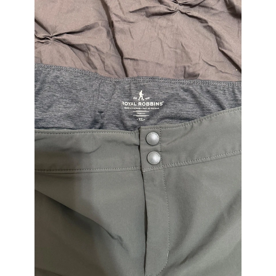 Pantalones de senderismo Royal Robbins para mujer XL verdes cintura elástica cordón tobillo Foto 3 de 4