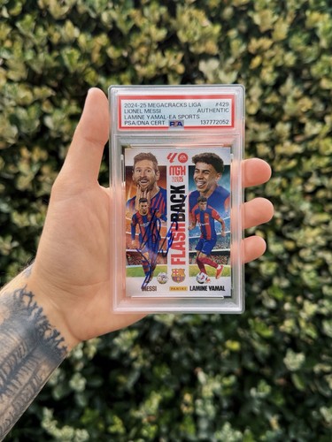 2024-25 Panini Megacracks MGK La Liga Flashback #429 Messi Auto/Yamal