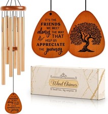 SteadStyle Friendship Gifts for Women, Wind Chime Best 36 in, Brown 