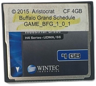 Wintec 4GB CompactFlash Card Aristocrat Buffalo Grand Schedule Game BFG 1 0 1