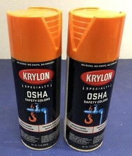 Krylon OSHA Spray Paint 12oz Cans X 2 - Safety Orange 2410