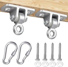 BETOOLL 2400lb Capacity Heavy Duty Swing Hangers for Wooden Sets Silver 2pcs