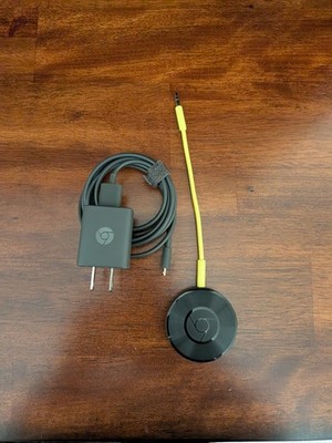 Google Chromecast Audio Media Streamer with 3.5mm cable and charger