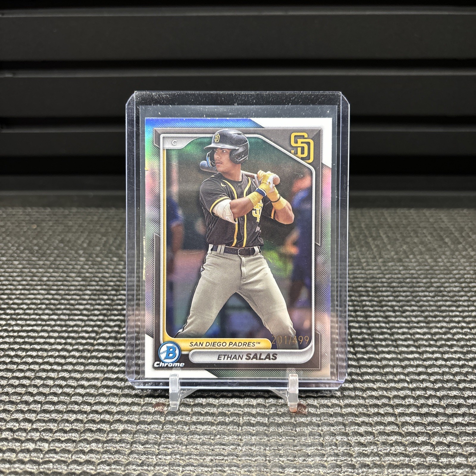 2024 Bowman Chrome Prospects Ethan Salas Refractor /499 #BCP-102 San Diego Padre