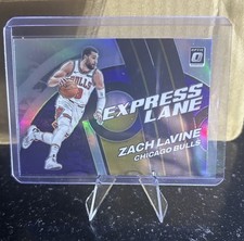 2021-22 Panini Donruss Optic - Express Lane Zach LaVine #22 Purple Prizm