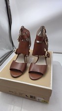 MICHAEL KORS LEATHER LUCINDA OPEN TOE SANDALS Sz. 7M