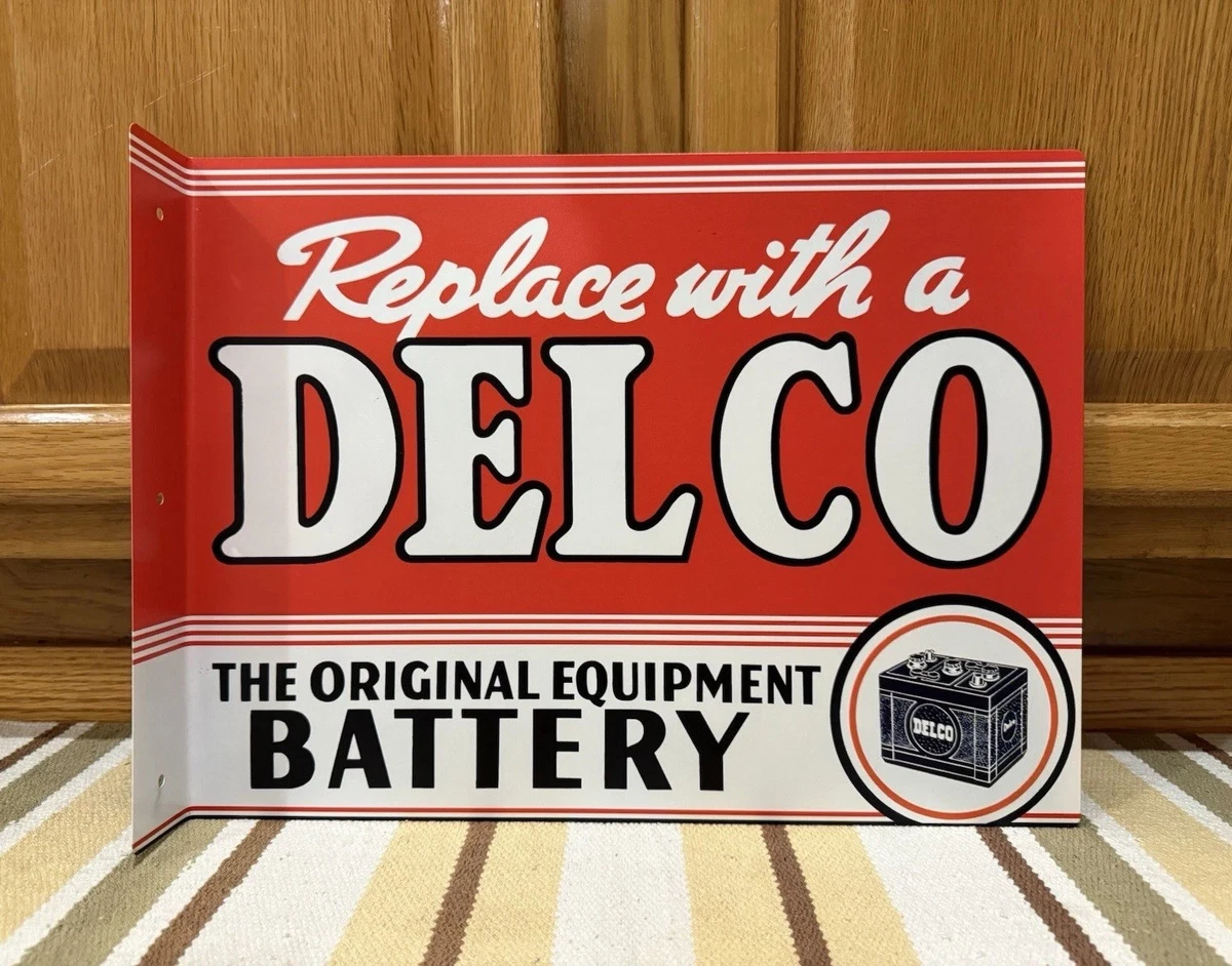 Delco Sign In Collectible Gas & Oil Advertising Signs for sale | eBay