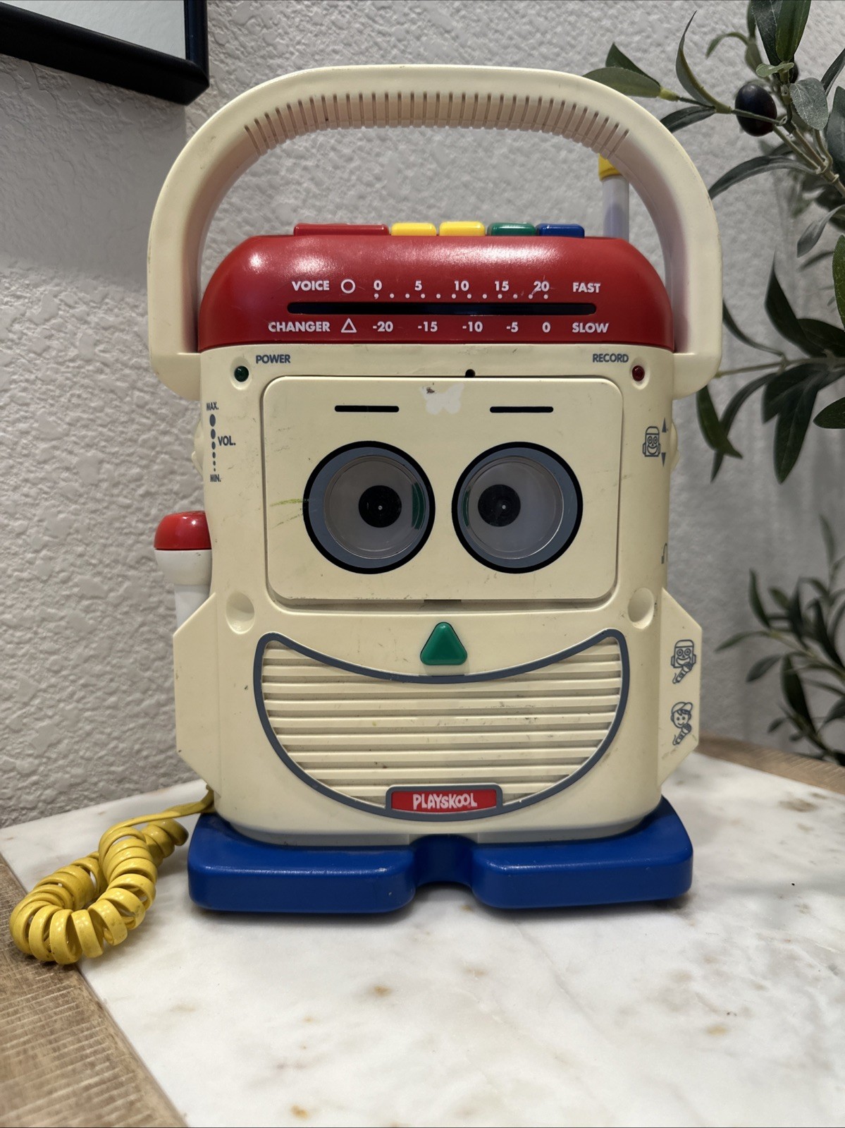 1996 Playskool Rockin Robot Cassette Recorder Mic PS-468 Mr. Mike Toy Story