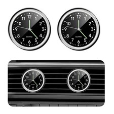 2 Pack Mini Luminous Car Dashboard Clocks Self Adhesive Round Design 2 Pack Mini Luminous Car Dashboard Clocks Self Adhesive Round Design