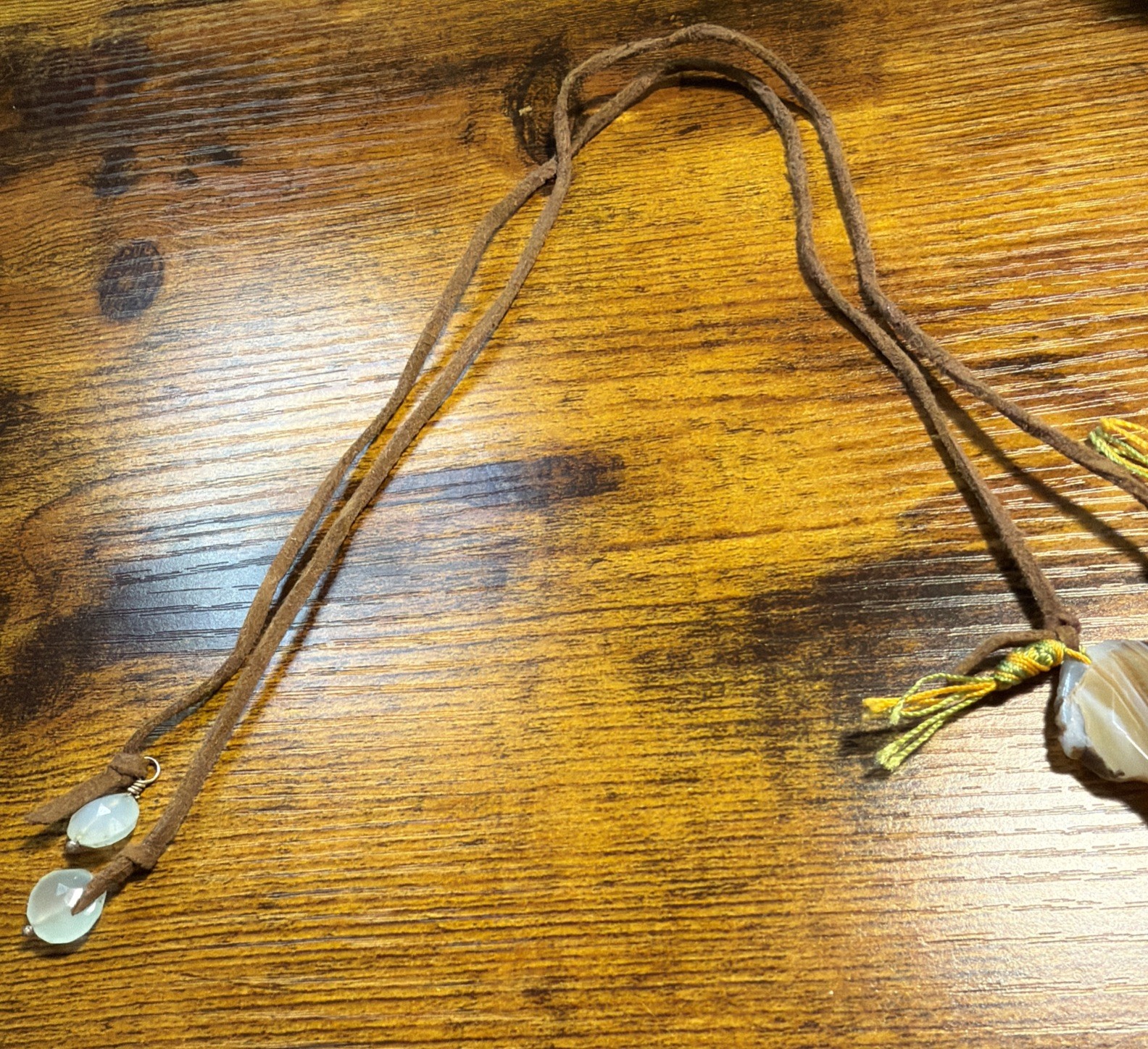 Large Agate Slice Statement Necklace Druzy Geode … - image 9