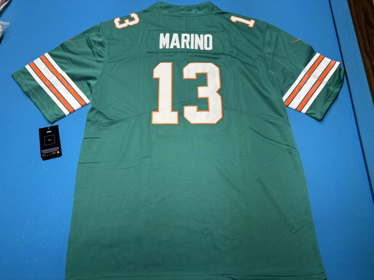 # NIKE NFL MARINO 13 アメフト　ゲームシャツ ユニフォーム Men's Nike Dan Marino Aqua Miami Dolphins Game Retired
