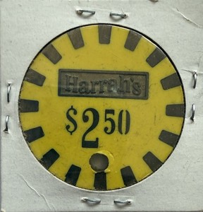 Harrah's $2.50 Casino chip Reno/Tahoe cancelled