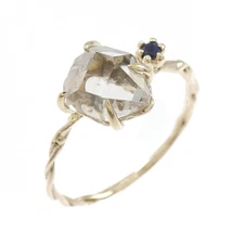 Authentic K10YG Quartz Ring  #260-007-349-2207