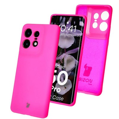 Handyhülle für Motorola Edge 50 Pro Bizon Case Cover Futeral Tasche Neon-Pink