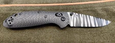 Benchmade Mini Griptilian 556 Custom Carbon Fiber Scales Striped 20CV Blade
