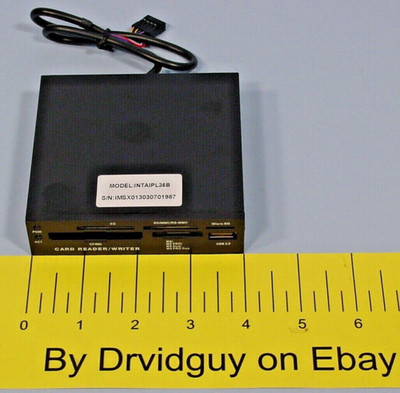 NEW iMicro INTAIPL35B 3.5'' All-In-One USB 2.0 Card Reader / Writer NEW