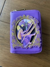 Cartera Tangled Loungefly Swinging Rapunzel púrpura y amarillo “Paint Your Story”