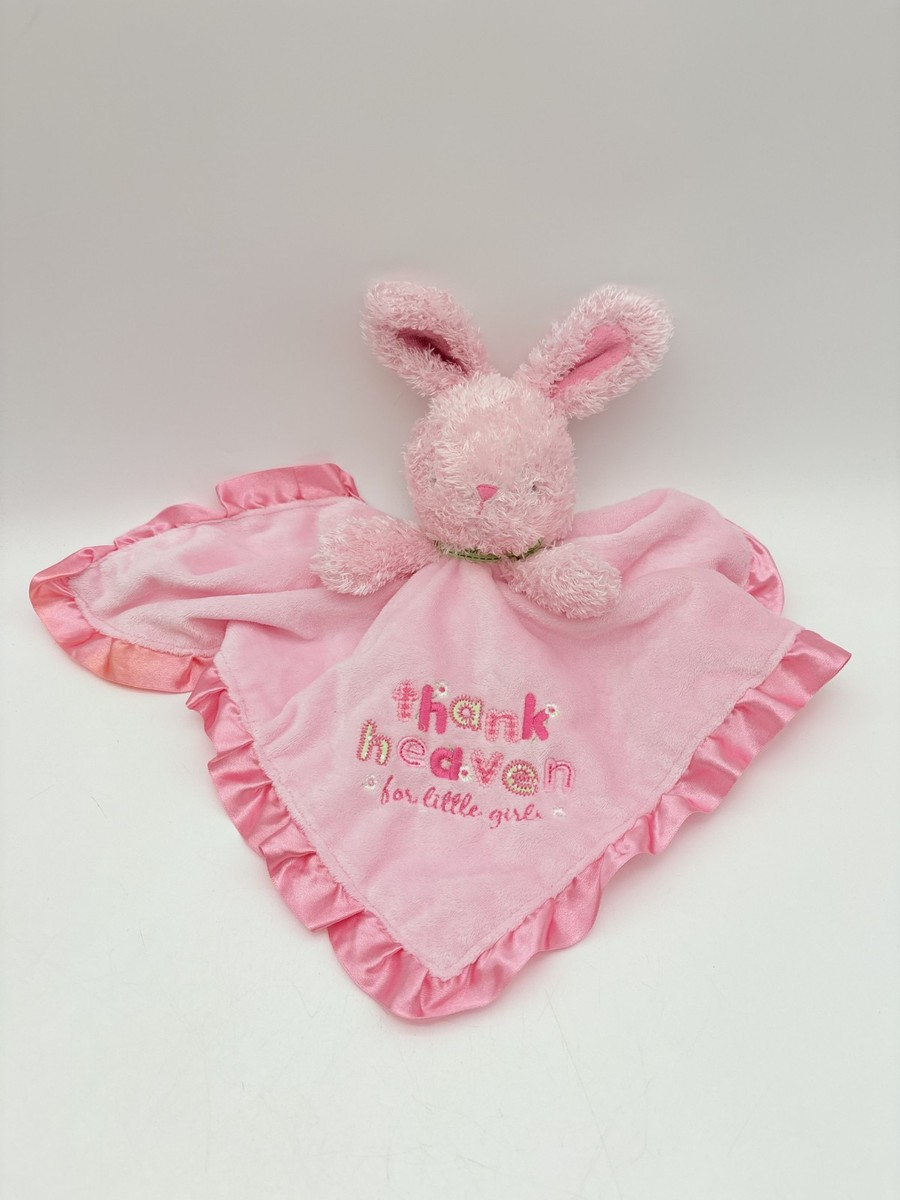 Carters child of Mine Pink Bunny Lovey Security Blanket Rattle